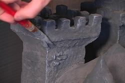 Painting a model Castle